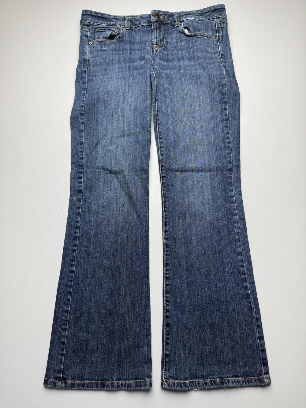 American Eagle Outfitters Boyfriend Jeans Womens 10 Blue Med Wash Stretch Denim